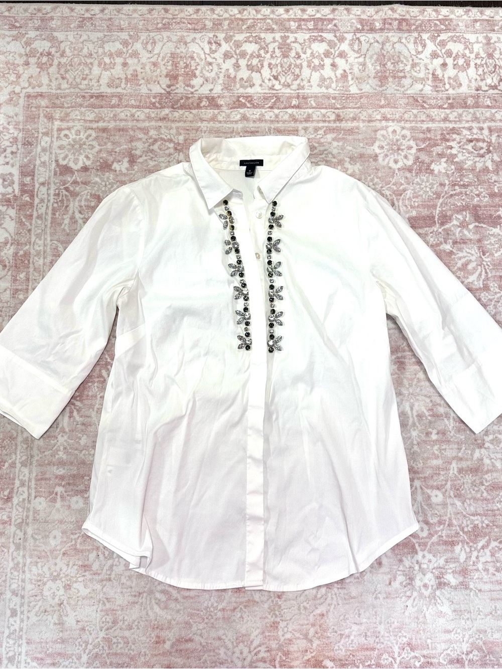 Ann Taylor ✨ Crystal Embellished Button Down - Picture 5 of 11